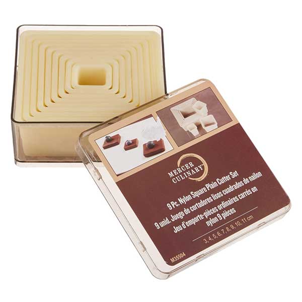 9 Pc. Square Plain Nylon Cutter Set