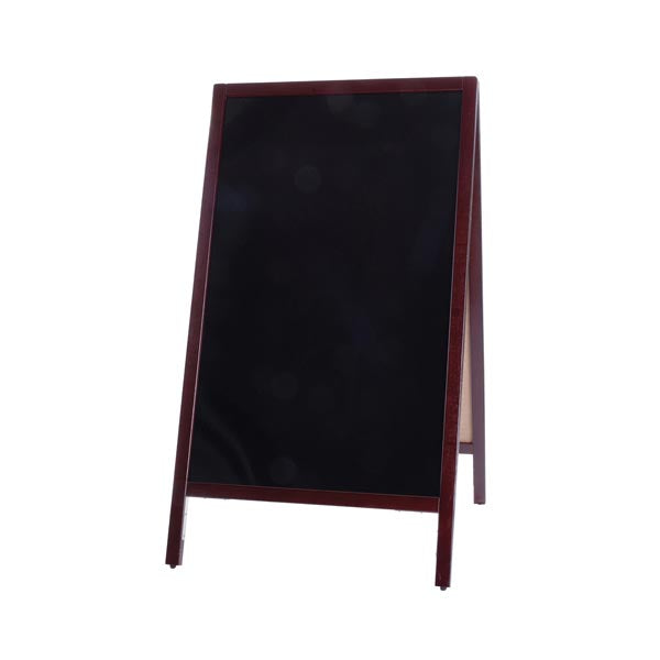 Full Size A Frame Sidewalk Marker Board Mahogany Finished Pine / Winco