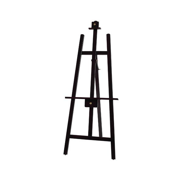 61" Premium Pine Tripod Display Easel Mahogany Finish / Winco