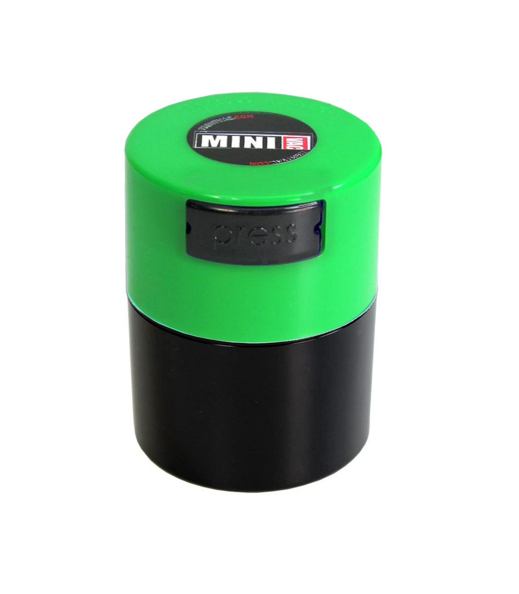 40 gm Green Cap Black Body Airtight Multi-Use Vacuum Seal Portable Storage Container - TightVac