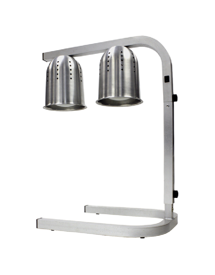 Winco Commercial Heat Lamp with Two 250 W Bulbs, Food Warmer