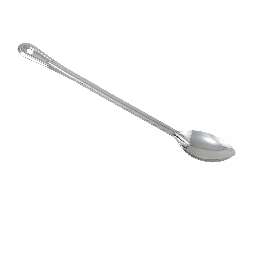 21" Solid Stainless Steel Basting Spoon / Winco