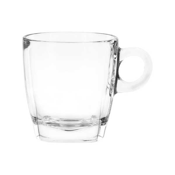 Ocean 195ml 6-Piece Set Caffe Glass Cappuccino Cup / Clear