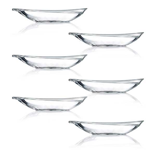 Ocean 6-Piece Glass Delight Banana Split Dish Set / Clear