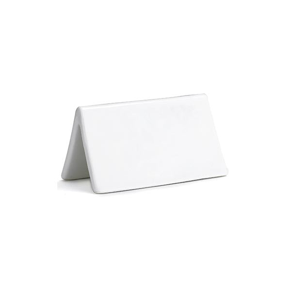 3.5" x 2" Double-Sided Porcelain Dry Erase Table Tent / Tablecraft