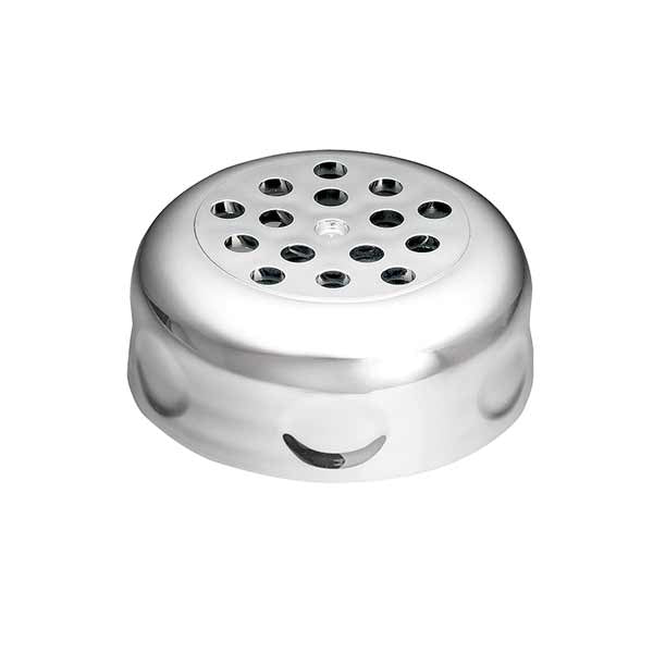 6 oz. Clear Tritan Plastic Swirl Shaker with Perforated Chrome-Plated Top - 12/Case / Tablecraft
