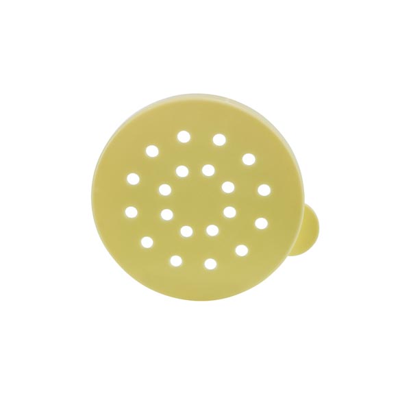 10 oz. Yellow Plastic Dredge Lid for Winco PDG-10 and PDG-10AC