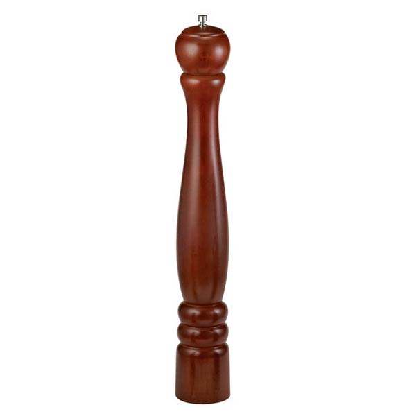 Mahogany 18 3/8" Wood Pepper Mill / Tablecraft