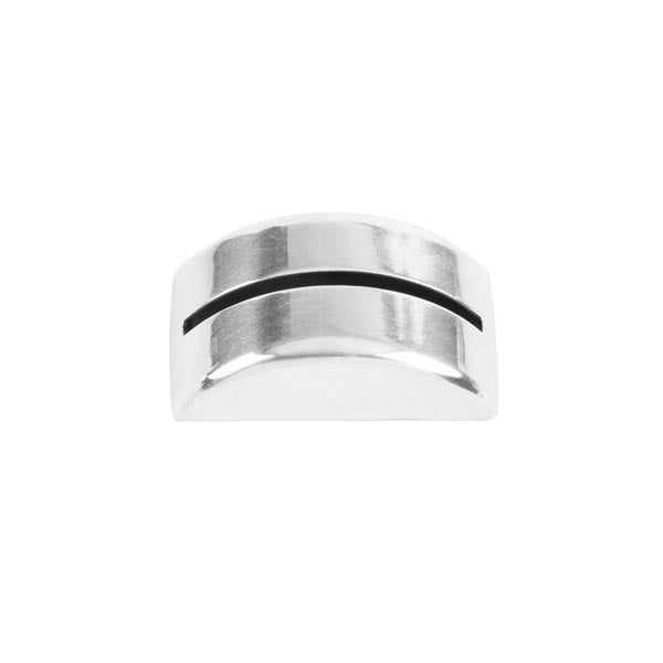 2" Stainless Steel Semicircle Card Holder / Tablecraft