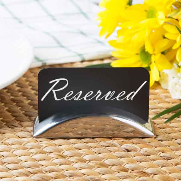 Cast Aluminum Table Sign Holder / Winco
