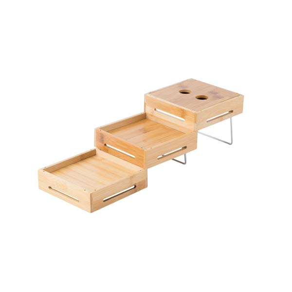 Geo-Mates™ Expandable Riser Set, Bamboo, 5½ X 5½ X 4½"