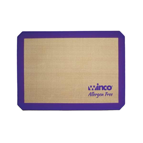 16.38" x 24.5" Full Size Allergen Free Purple Silicone Baking Mat / Winco