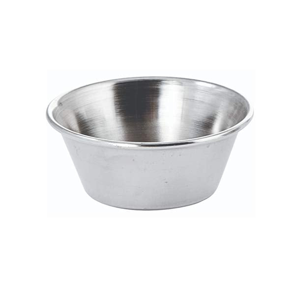 1.5 oz. Stainless Steel Round Sauce Cup - 12pcs / Ramekin / Winco