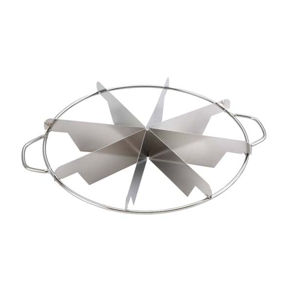 10" Stainless Steel 8 Cut Pie Cutter / Winco