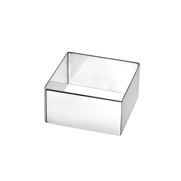 2 3/4" x 2 3/4" Square Stainless Steel Culinary Pastry Mold / Winco