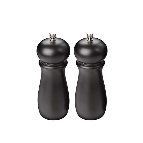 Rubberwood Two Piece 6" Pepper Mill Set / Winco