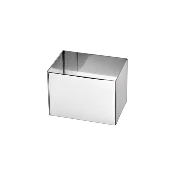 2 1/2" x 1 3/4" Rectangular Stainless Steel Culinary Pastry Mold / Winco
