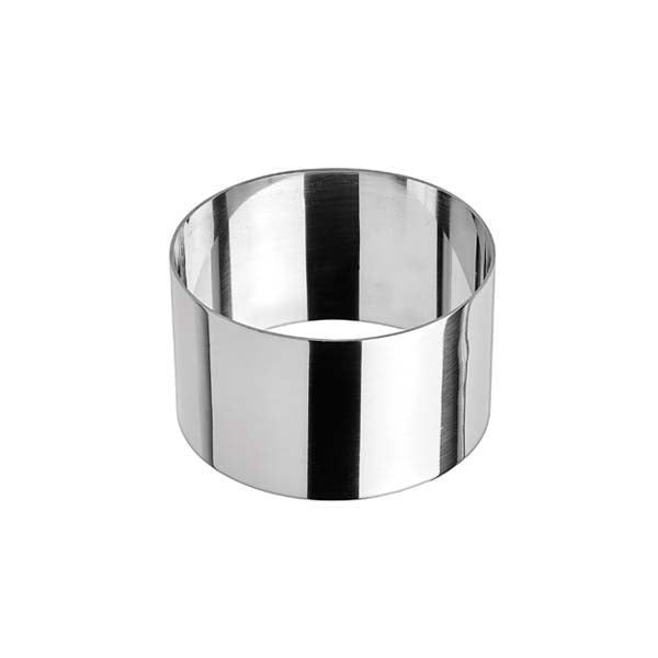 3" x 1 3/4" Round Stainless Steel Culinary Pastry Mold / Winco