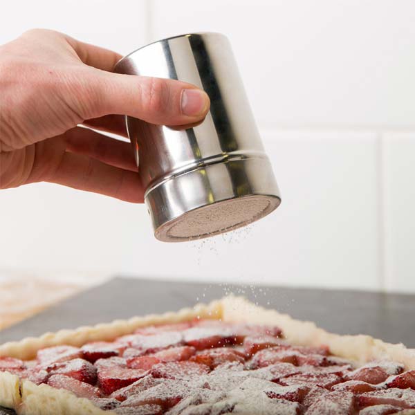 10 Oz Stainless Steel Powdered Sugar Dispenser / Winco