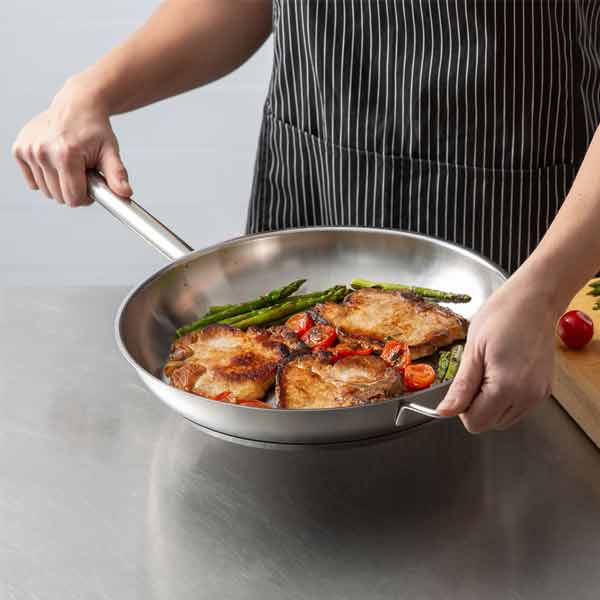 12" Stainless Steel Fry Pan / Winco