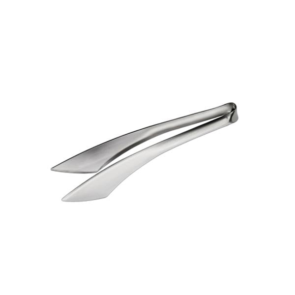 10 1/2" Satin Finish 18/8 Stainless Steel Utility Tongs / Winco