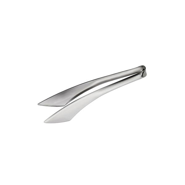8 1/2" Satin Finish 18/8 Stainless Steel Utility Tongs / Winco