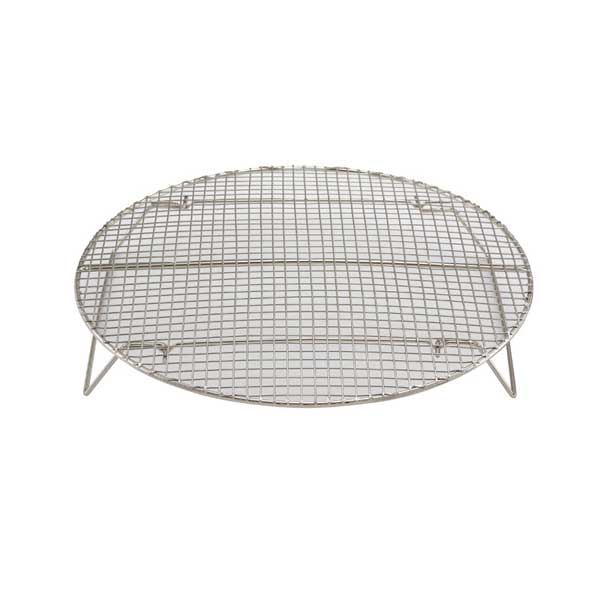 Round Steamer Rack with Built-In Feet / Winco