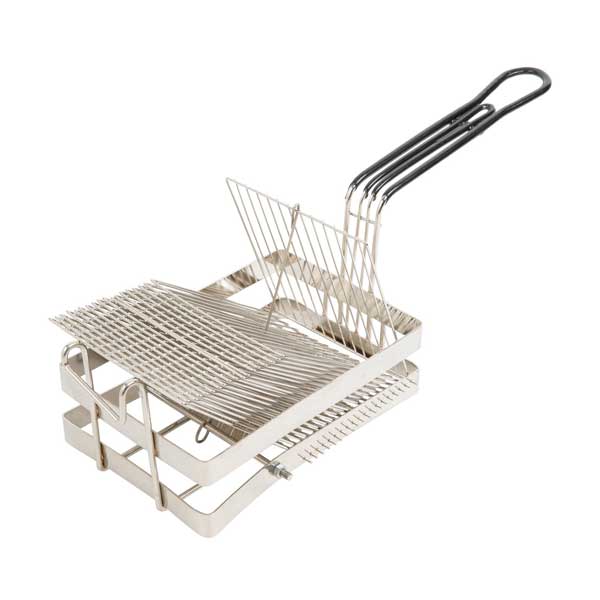 Nickel Plated 18 Leaves Tostada Basket / Winco