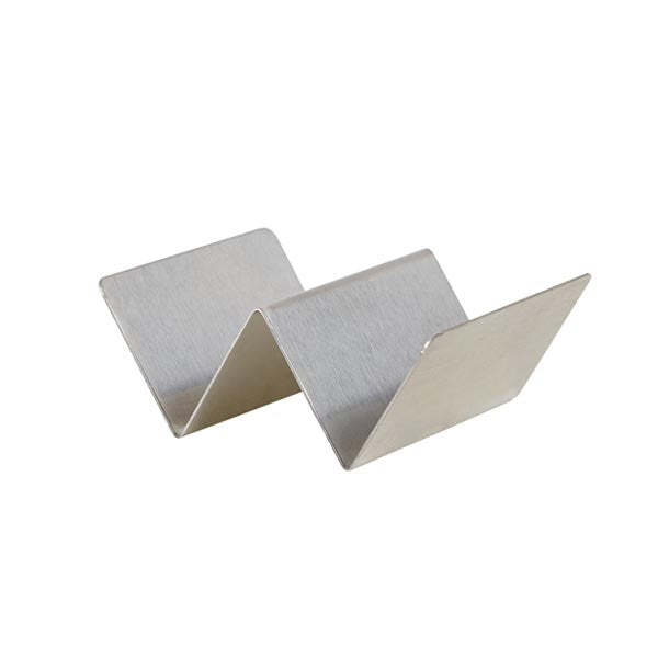 Stainless Steel Taco Holder with 1 or 2 Compartments - 4" x 4" x 2" / Winco