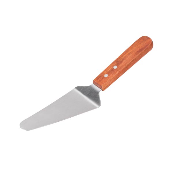 5 1/2" Blade Pie Server with Wood Handle / Winco