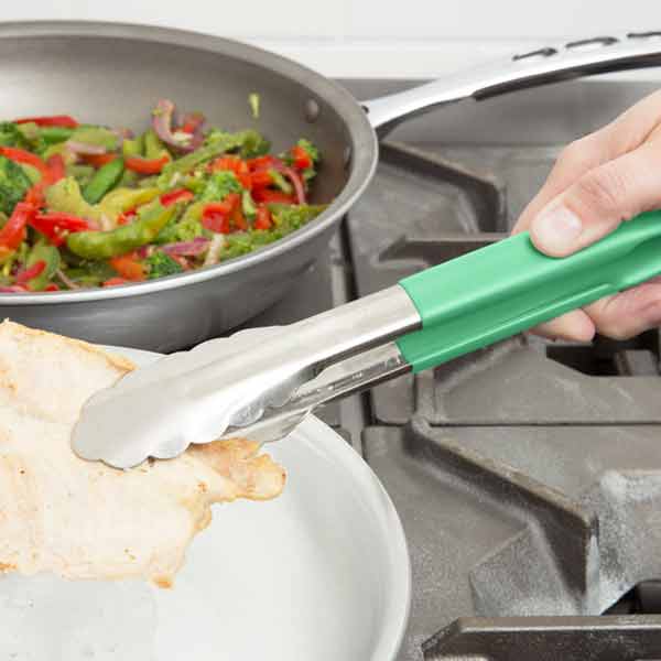 9"  Heat Resistant Heavy Duty Utility Tongs / Winco