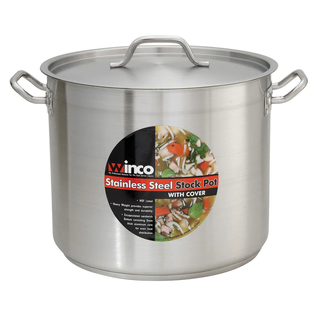 Stainless Steel Stock Pot with Cover - 8 Quart