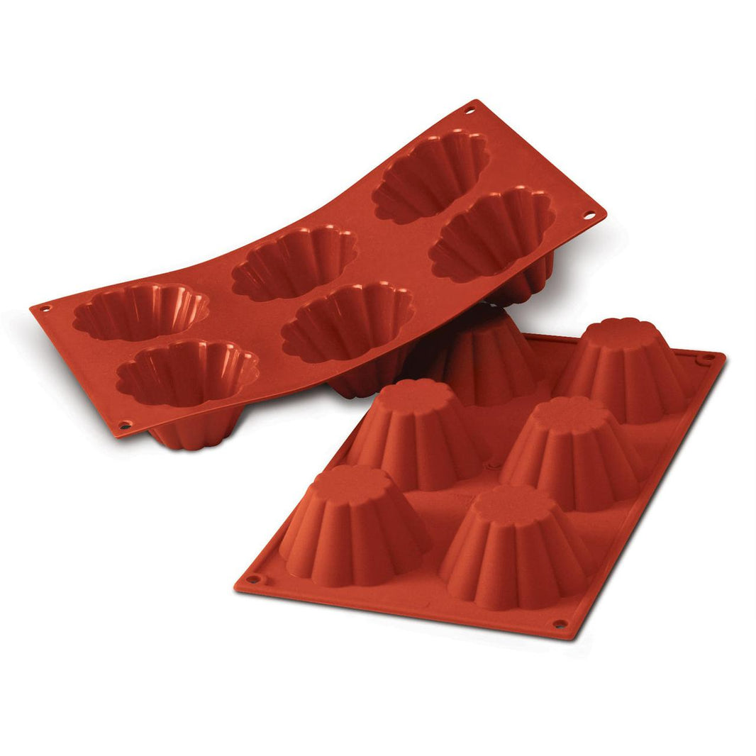 BRIOCHE SILICONE BAKING MOULD  - 6 CUPS