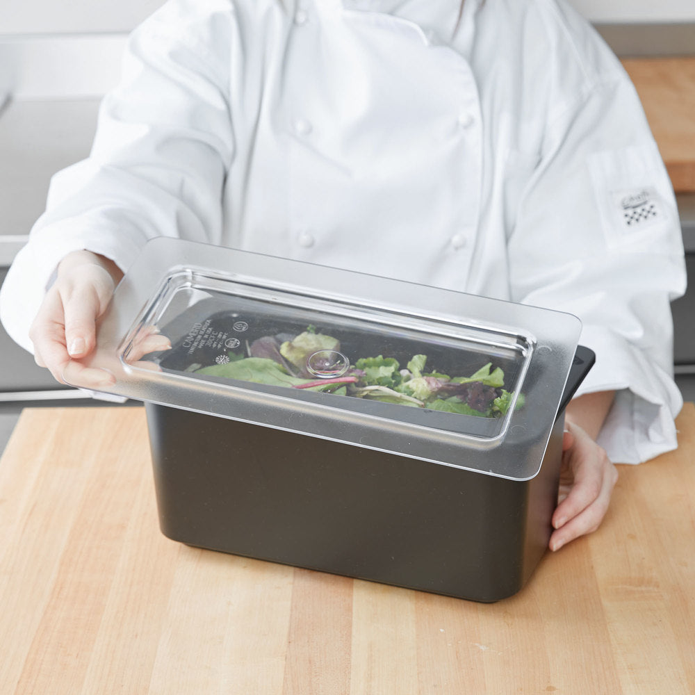 Cambro ColdFest 1/3 Size Clear Flat Pan Lid