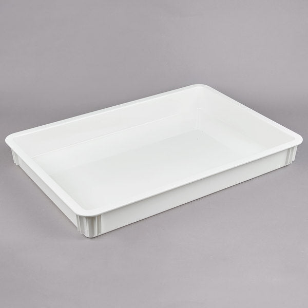 Cambro Camwear 18" x 26" x 3" White Polycarbonate Pizza Dough Proofing Box