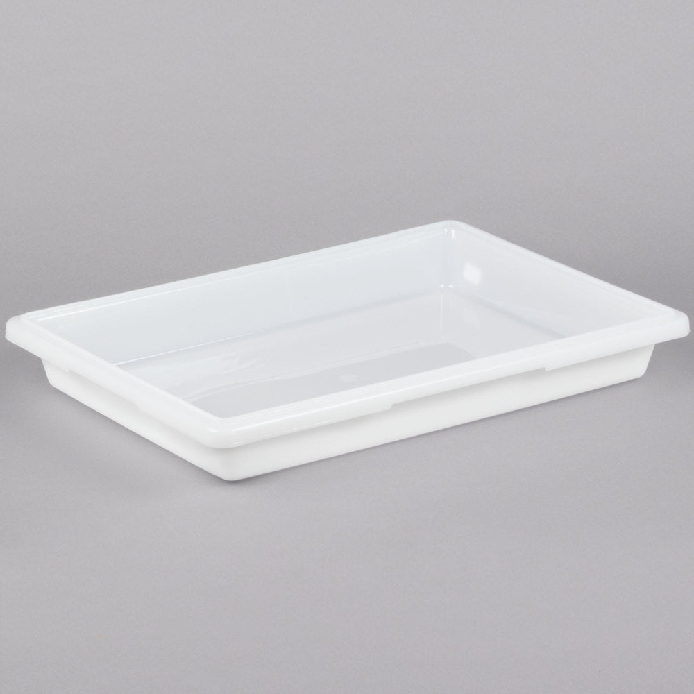 Cambro 26" x 18" x 3 1/2" White Poly Food Storage Box