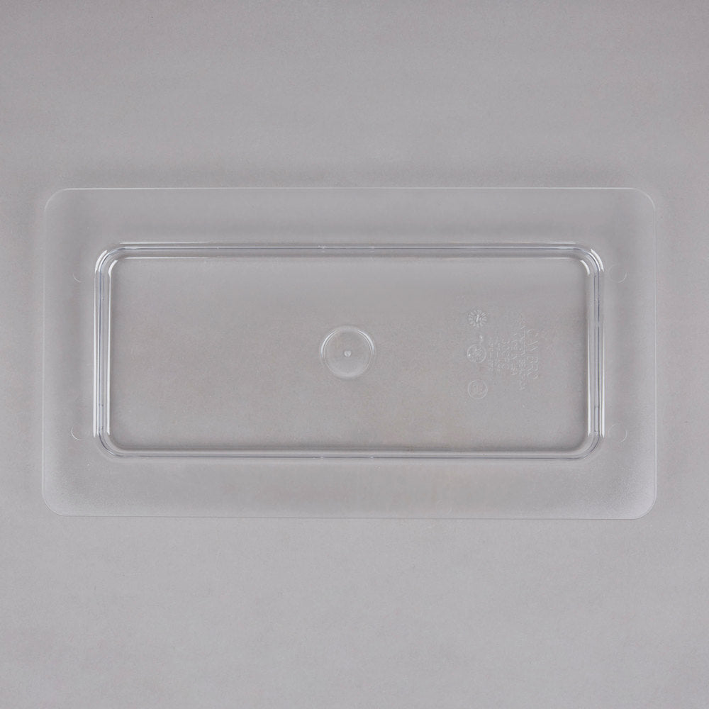 Cambro ColdFest 1/3 Size Clear Flat Pan Lid