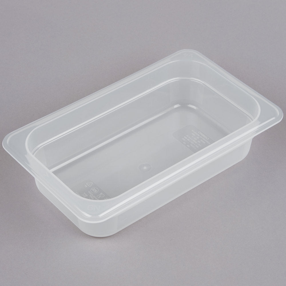 Cambro 1/4 Size Translucent Polypropylene Food Pan - 2 1/2" Deep