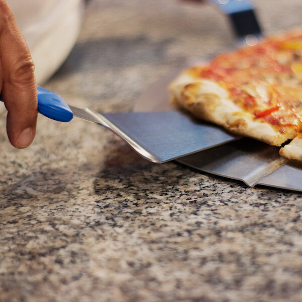 Triangular Pizza Server with Blue Handle
