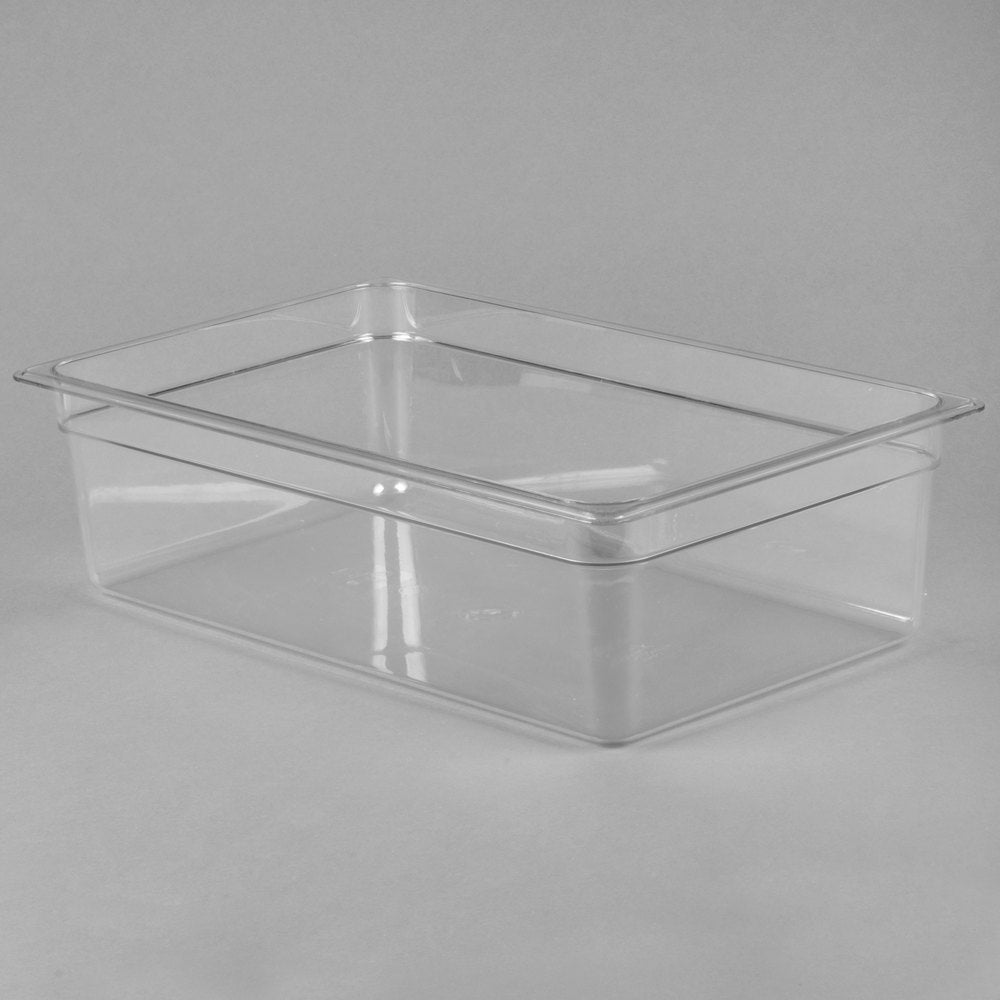 Cambro  Camwear Full Size Clear Polycarbonate Food Pan - 6" Deep