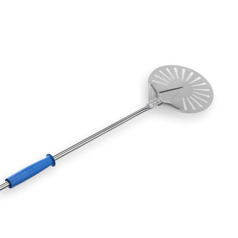 Aluminum Round Perforated Pizza Peel 23 / 120 Handle