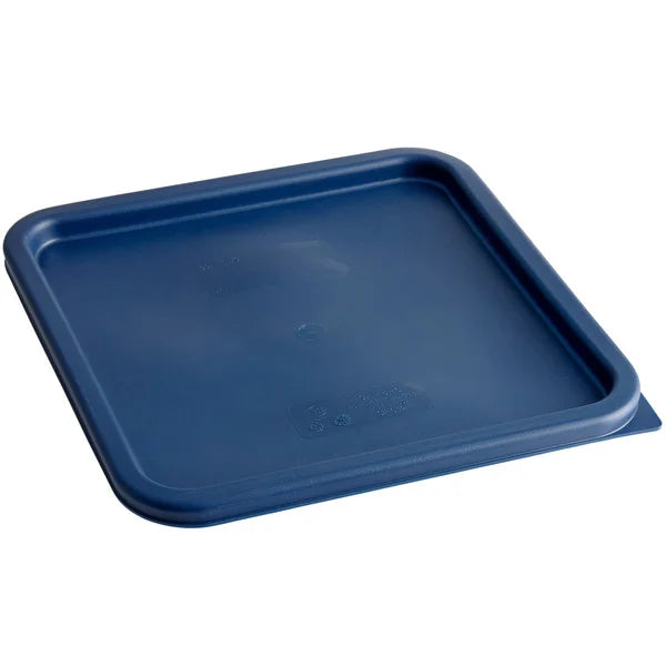 Cambro CamSquares® 12, 18, and 22 Qt. Blue Square Polyethylene Food Storage Container Lid