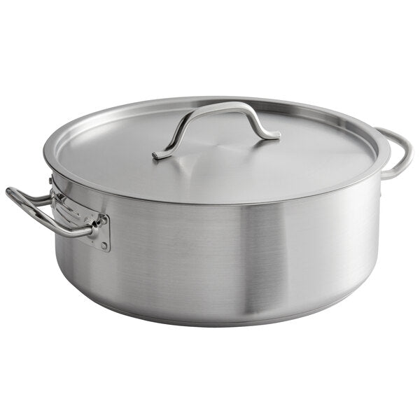 Stainless Steel Brazier Pan with Cover