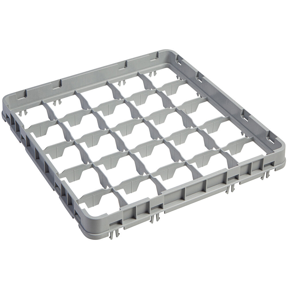 Cambro 25 Camrack Compartment Soft Gray Half Drop Full Size Extender - 19 5/8" x 19 5/8" x 2