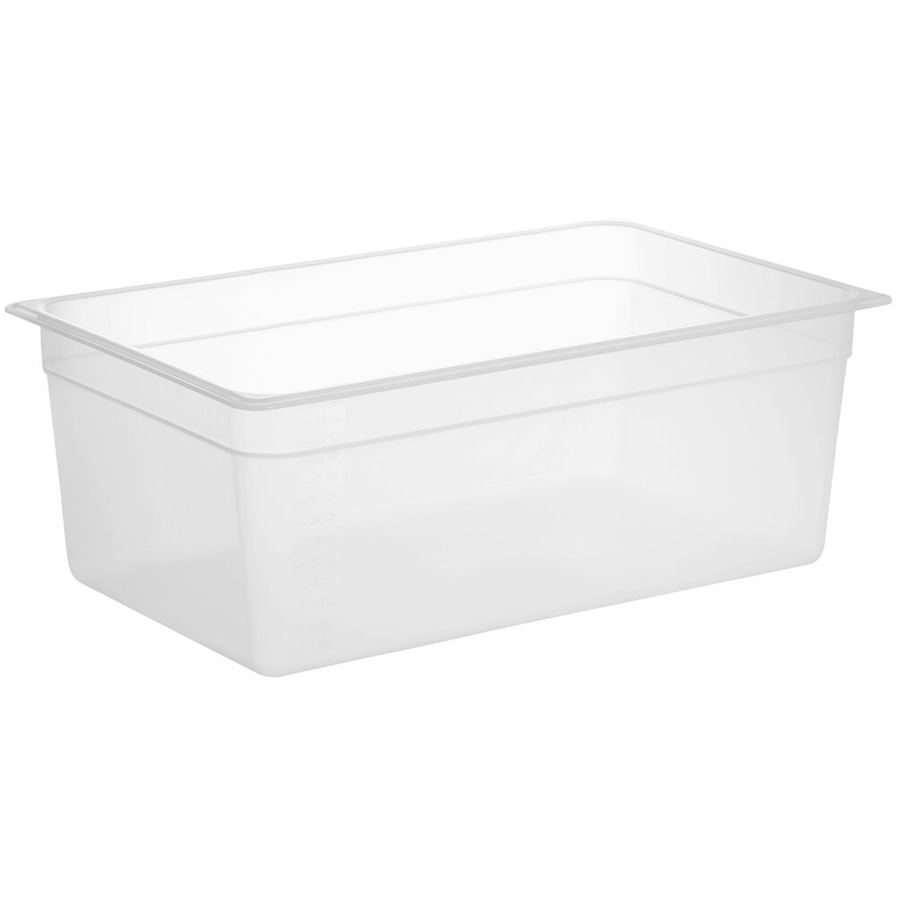 Cambro  Full Size Translucent Polypropylene Food Pan - 8" Deep