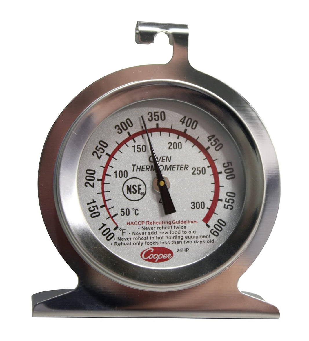 Cooper Atkins 24HP-01-1 Stainless Steel Bi-Metal Oven Thermometer