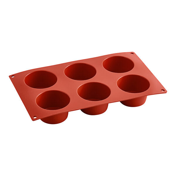 Muffins Silicone Baking Mold  6 Compartment 69x39mm