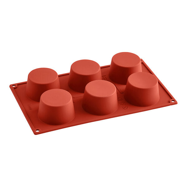 Muffins Silicone Baking Mold  6 Compartment 69x39mm