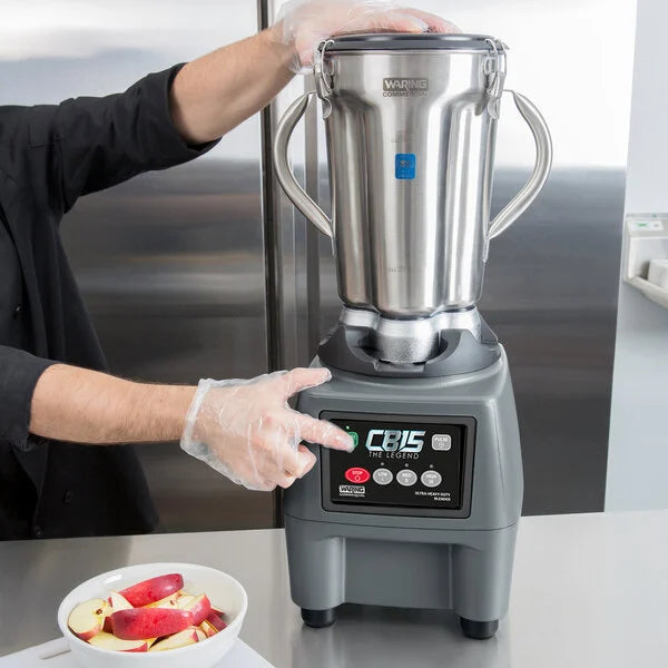 Waring CB15 1 Gallon Stainless Steel Food Blender - 120V