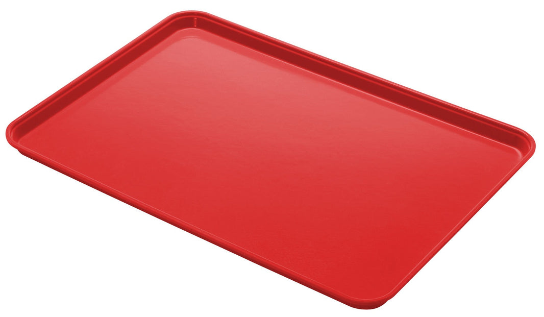 Cambro 14" x 18" Red Customizable Fast Food Tray -